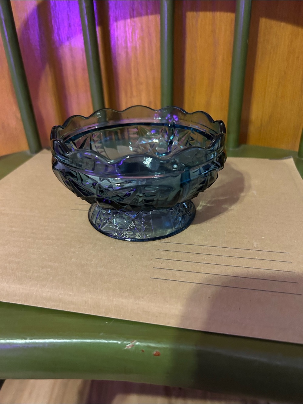 Blue stars and bars, fairy lamp base only replacement